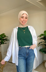 Basic Top🎁 darkgreen