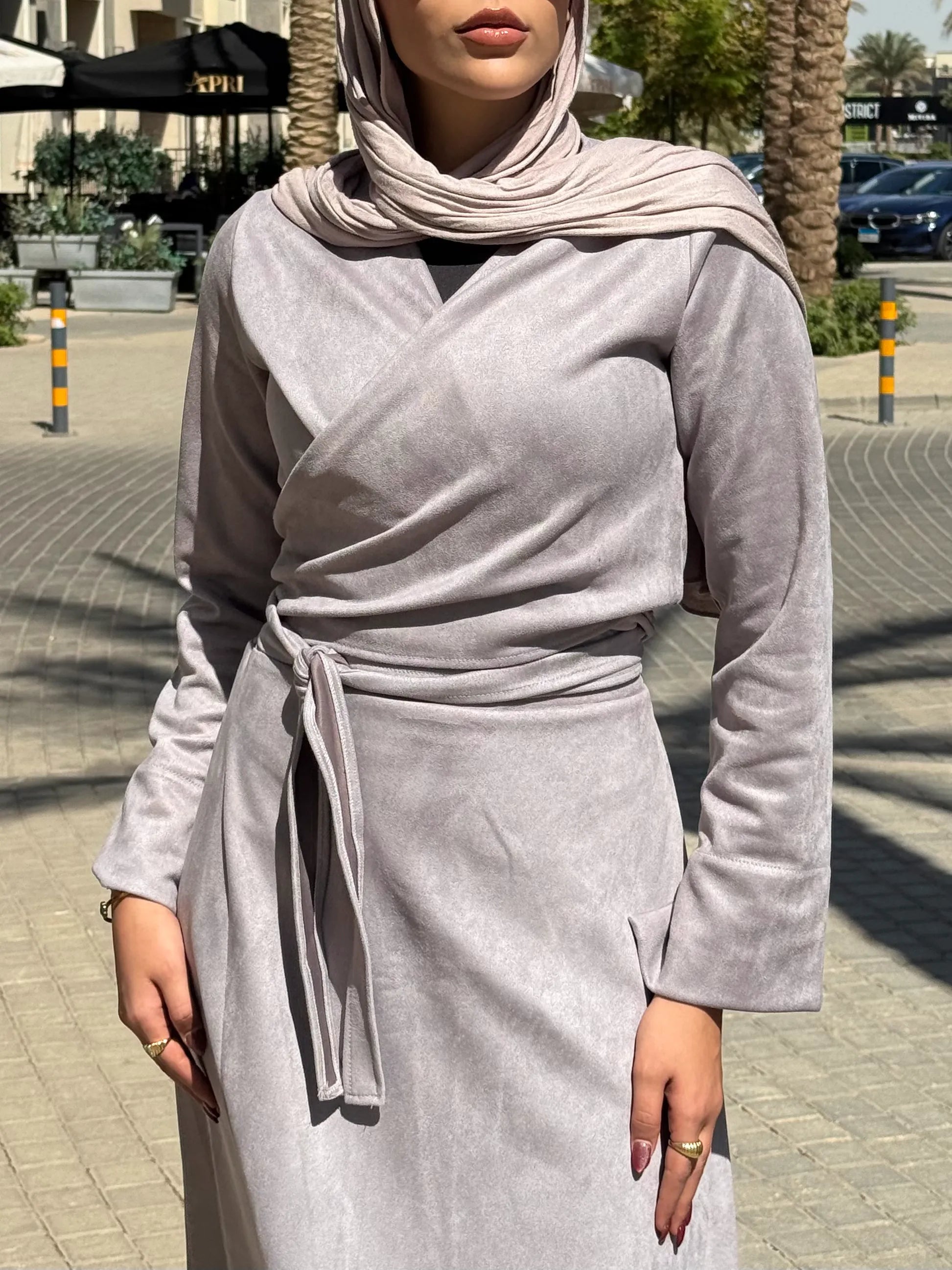 Wrap suit Gray
