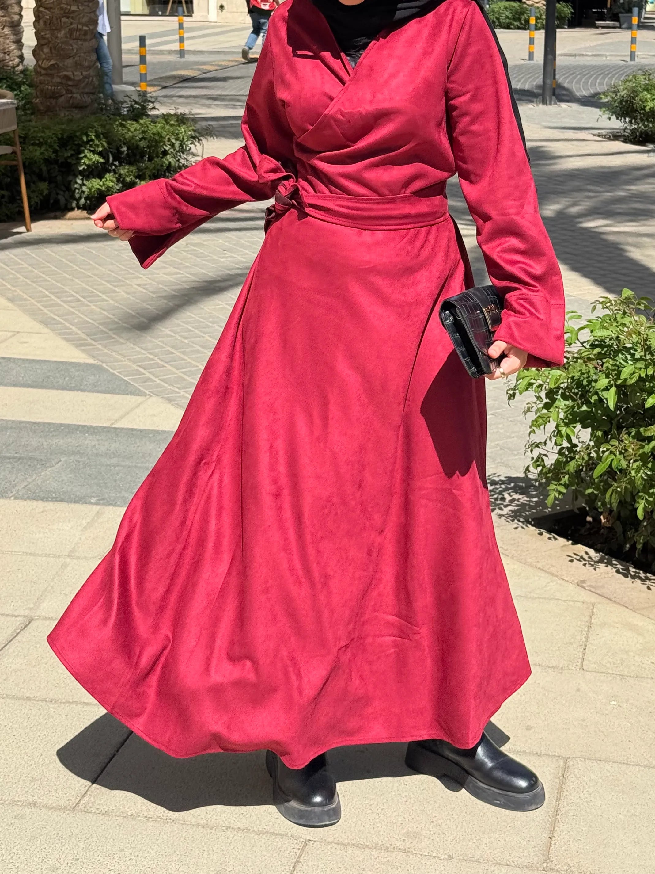 Wrap suit Burgundy
