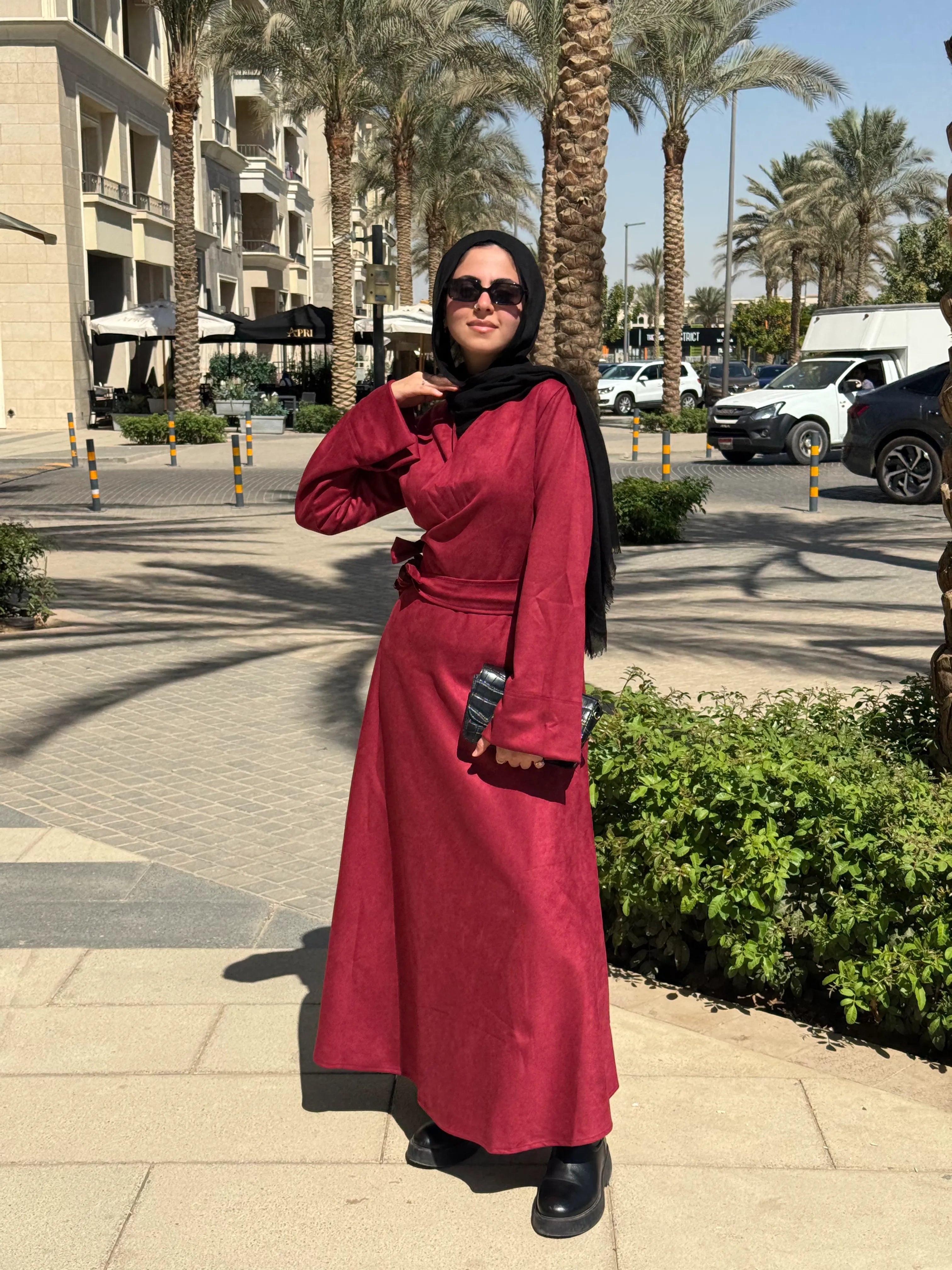 Wrap suit Burgundy