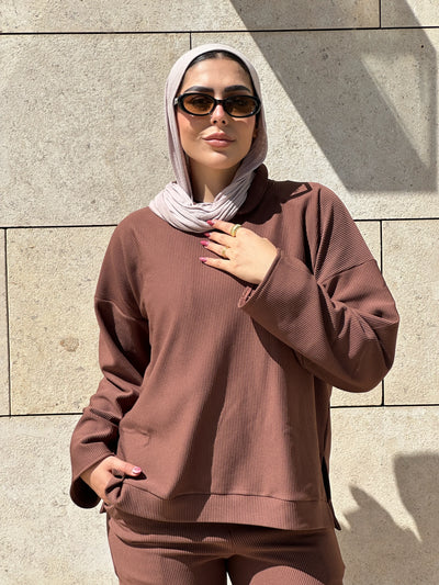 winter suit Brown