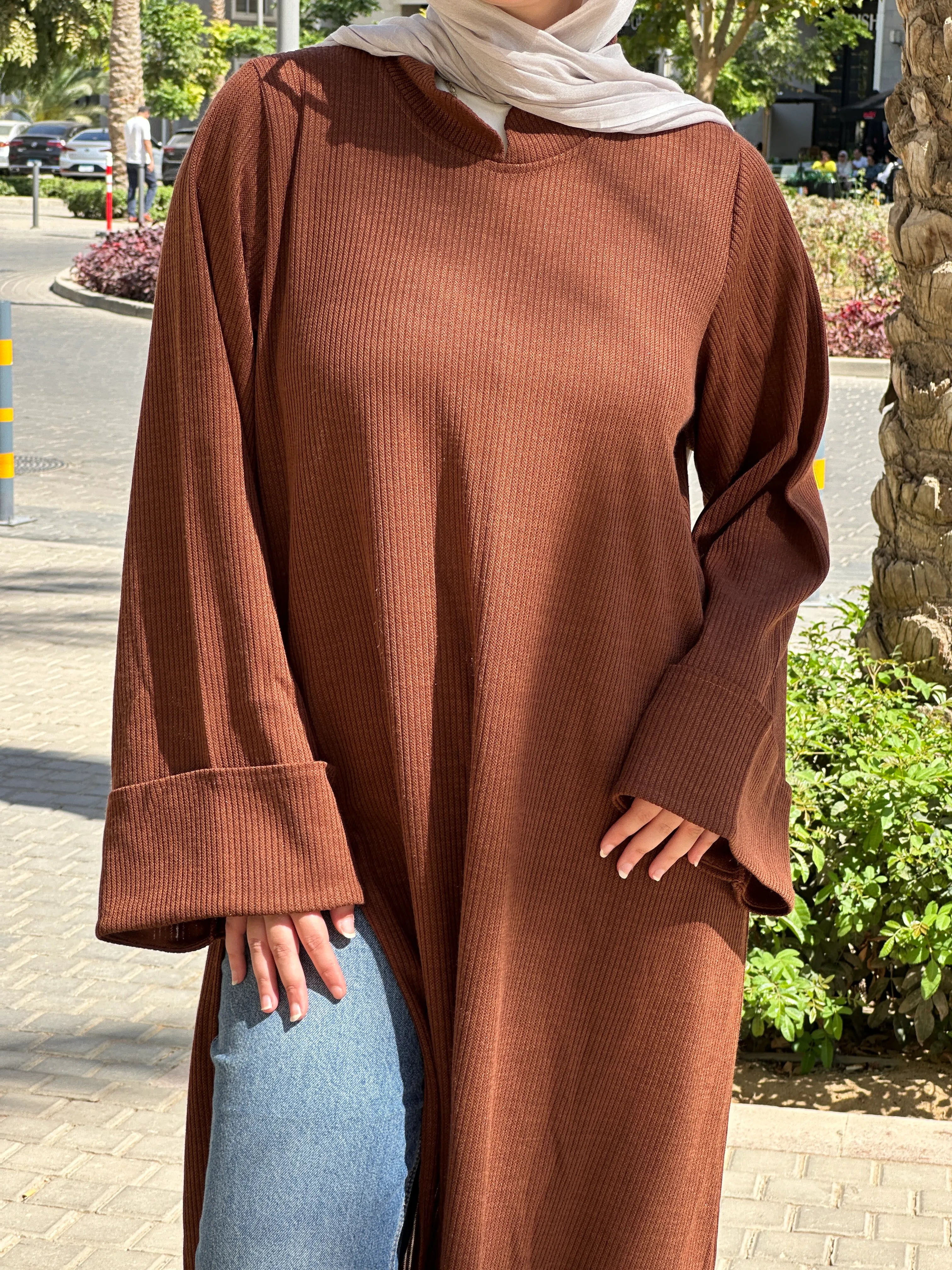 cozy blouse Camel