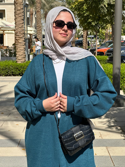 Winter Cardigan Petrol