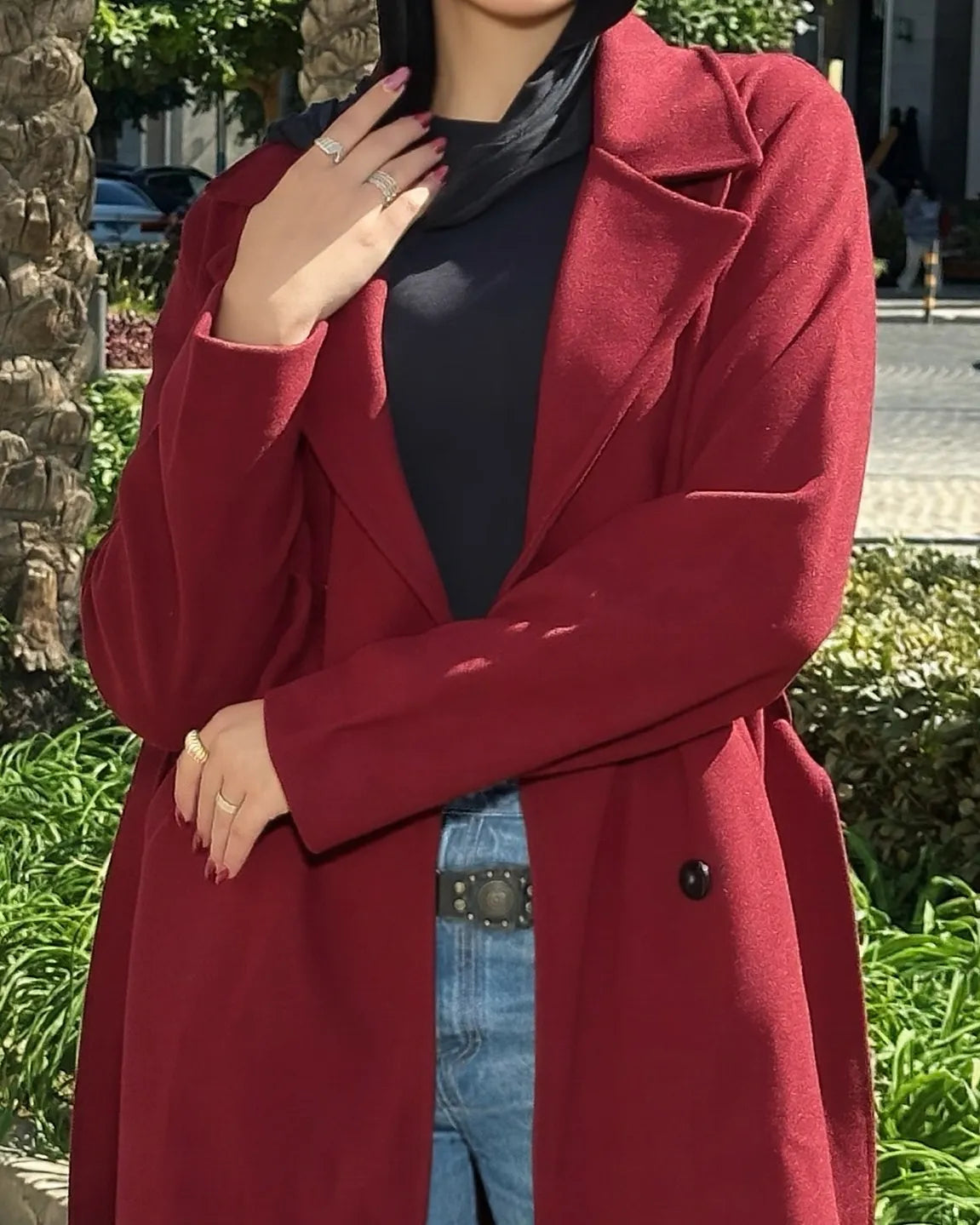 Flow Coat Burgundy