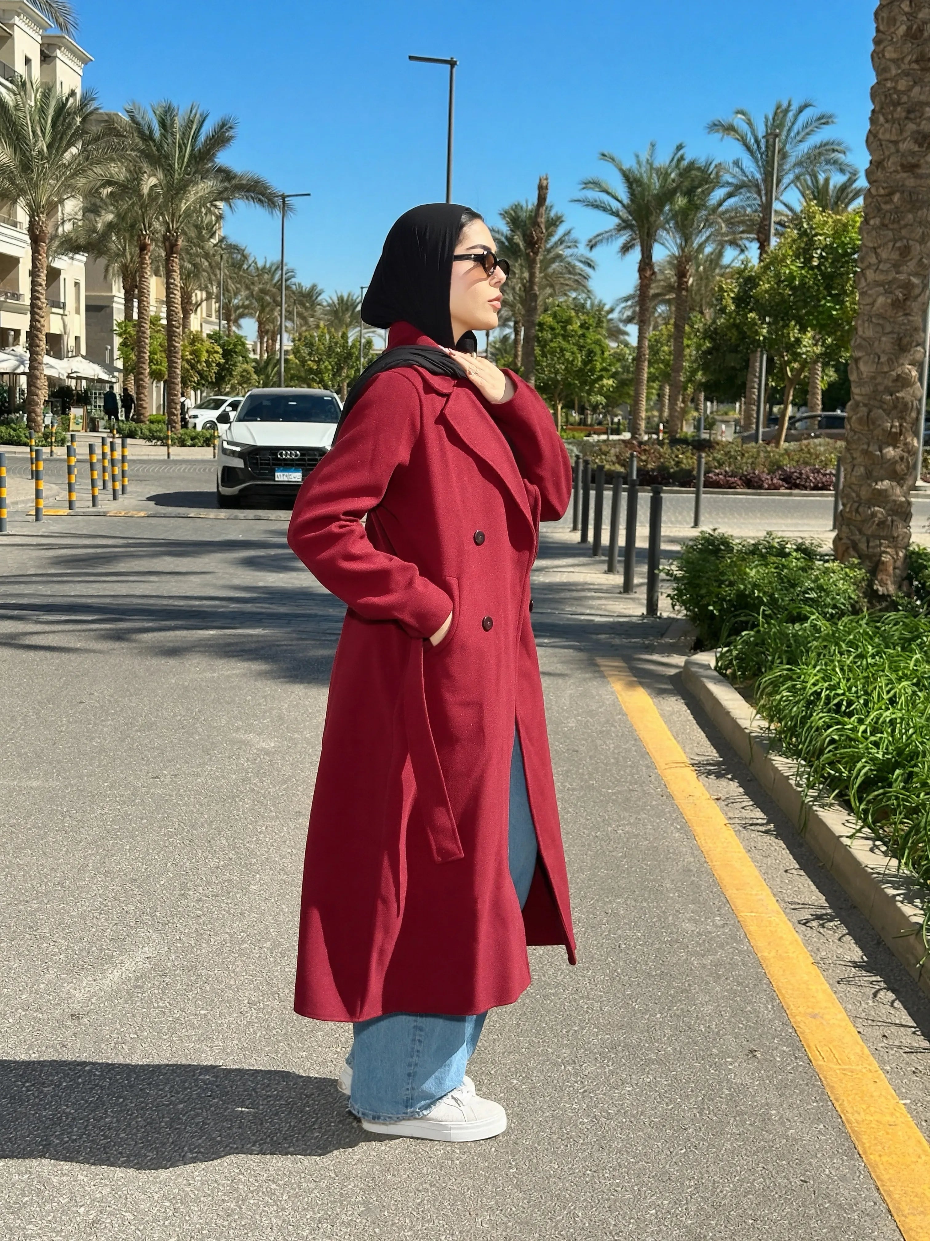 Flow Coat Burgundy