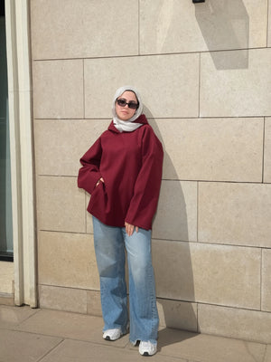 Ease Hoodie Burgundy