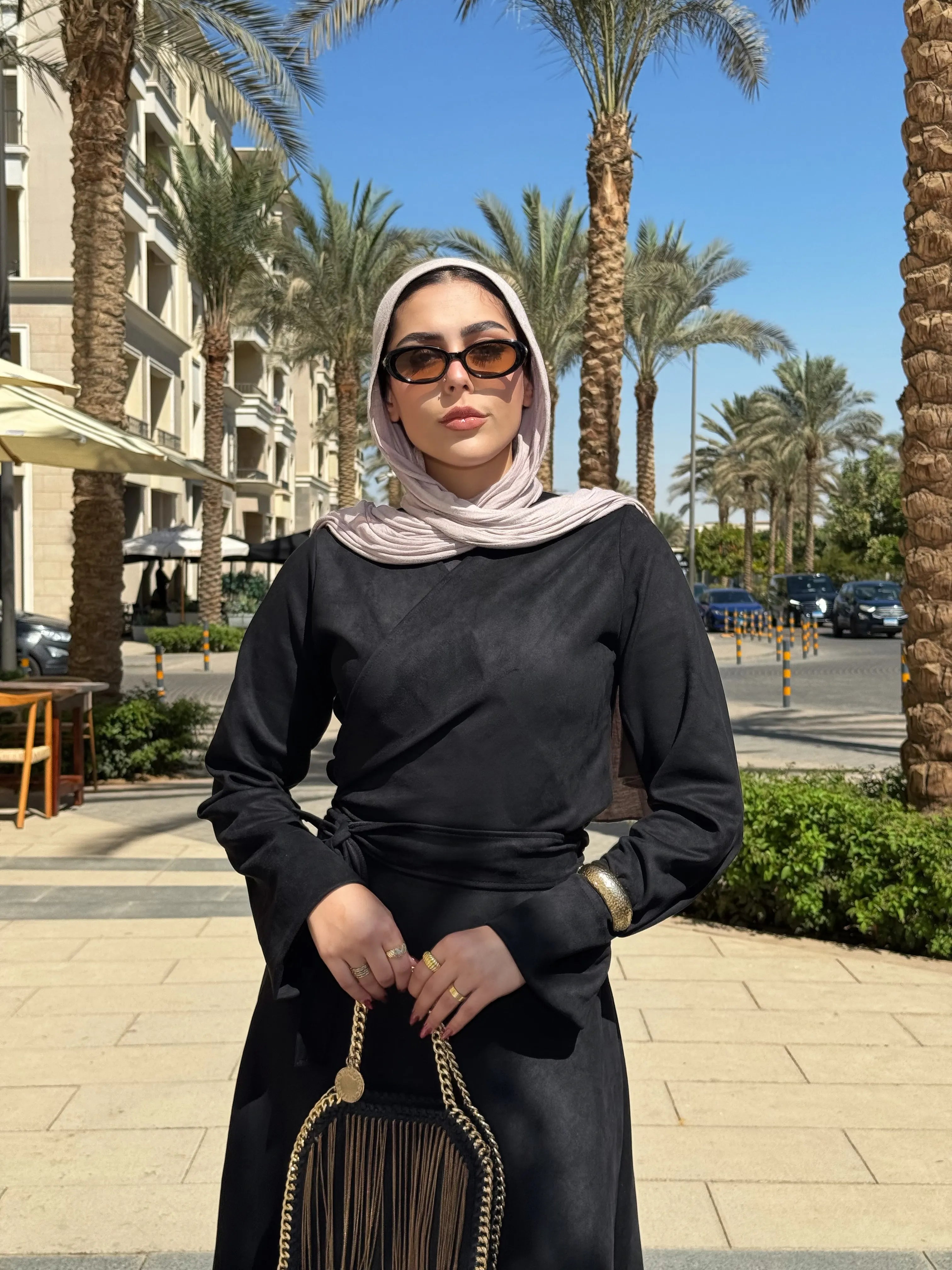 Wrap suit Black