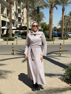 Wrap suit Gray