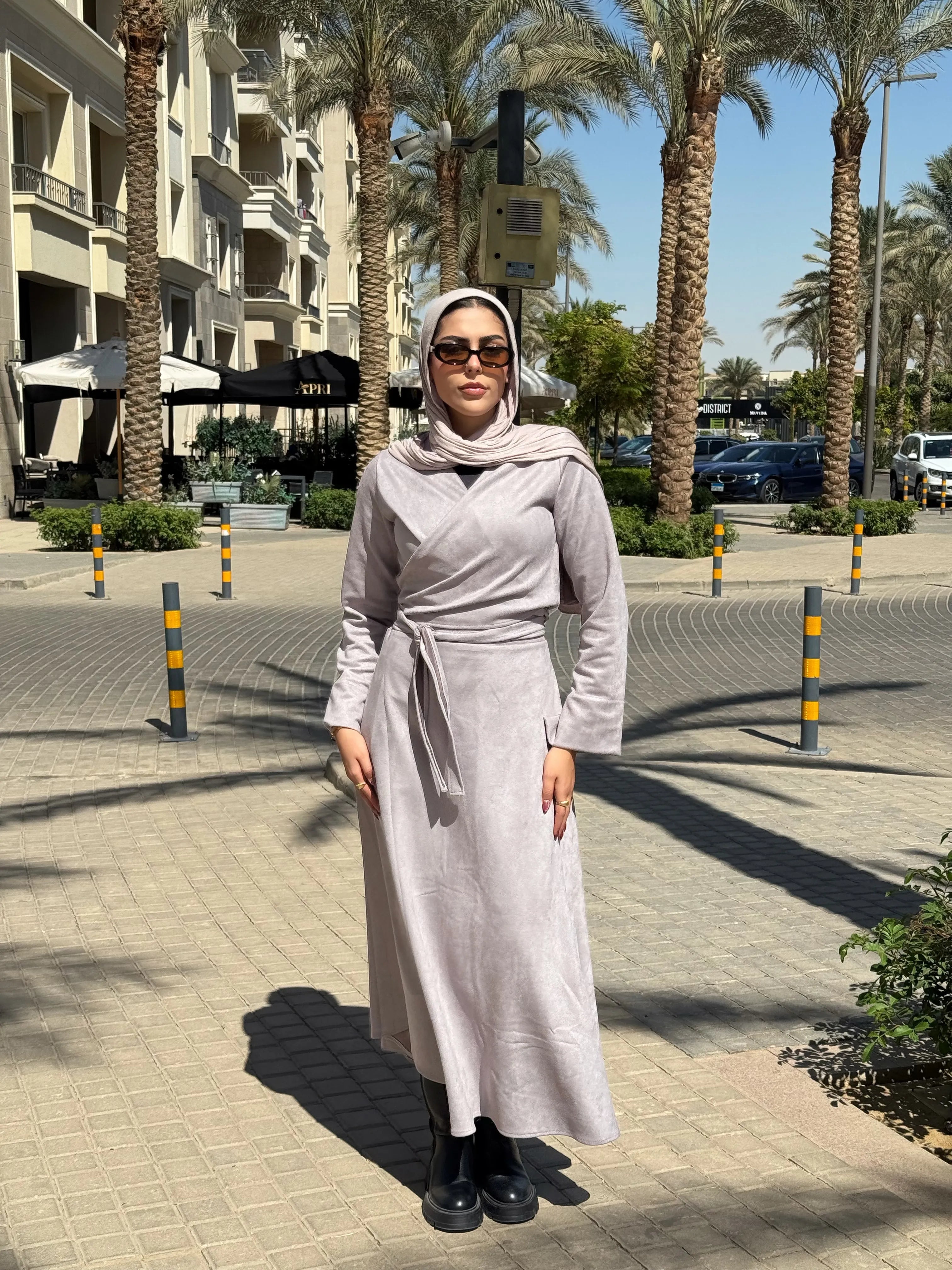 Wrap suit Gray