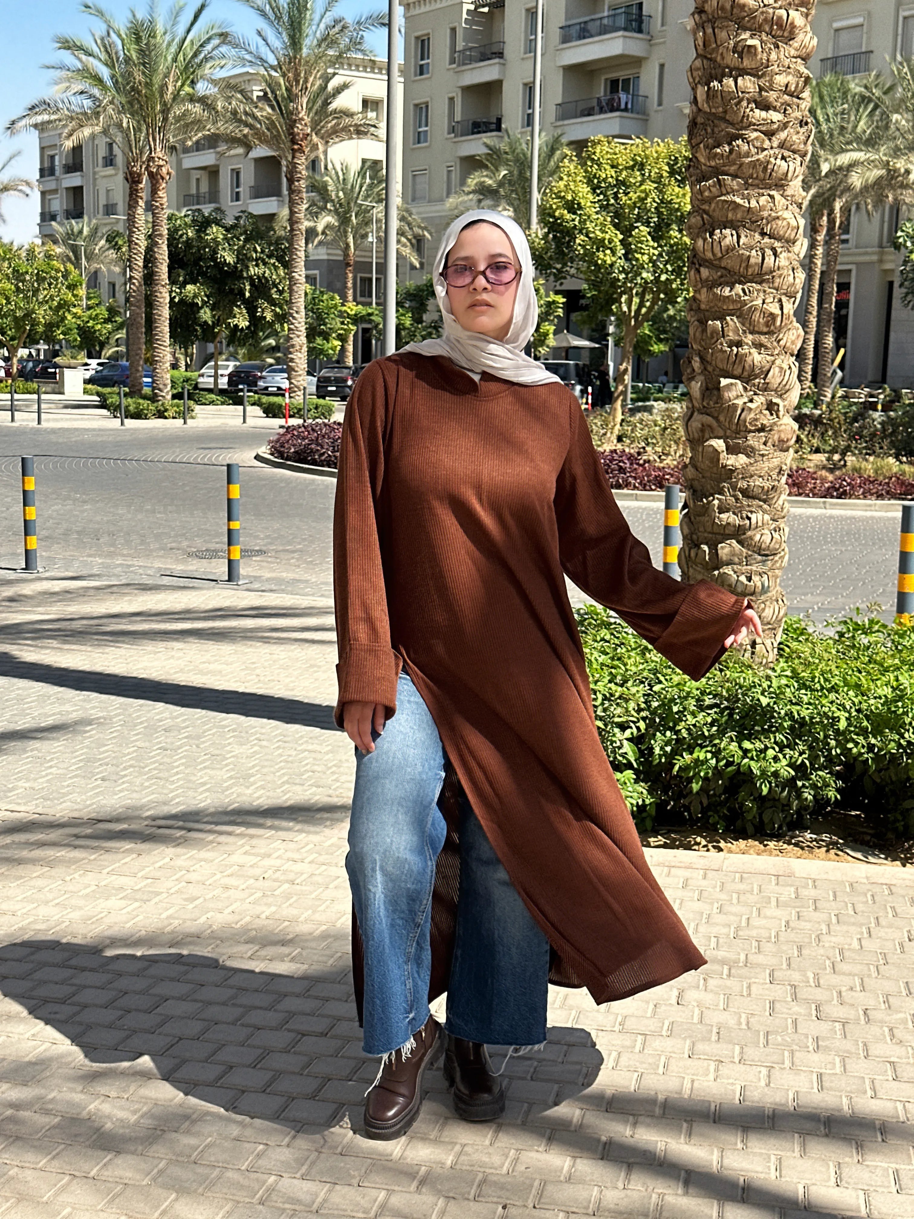 cozy blouse Camel