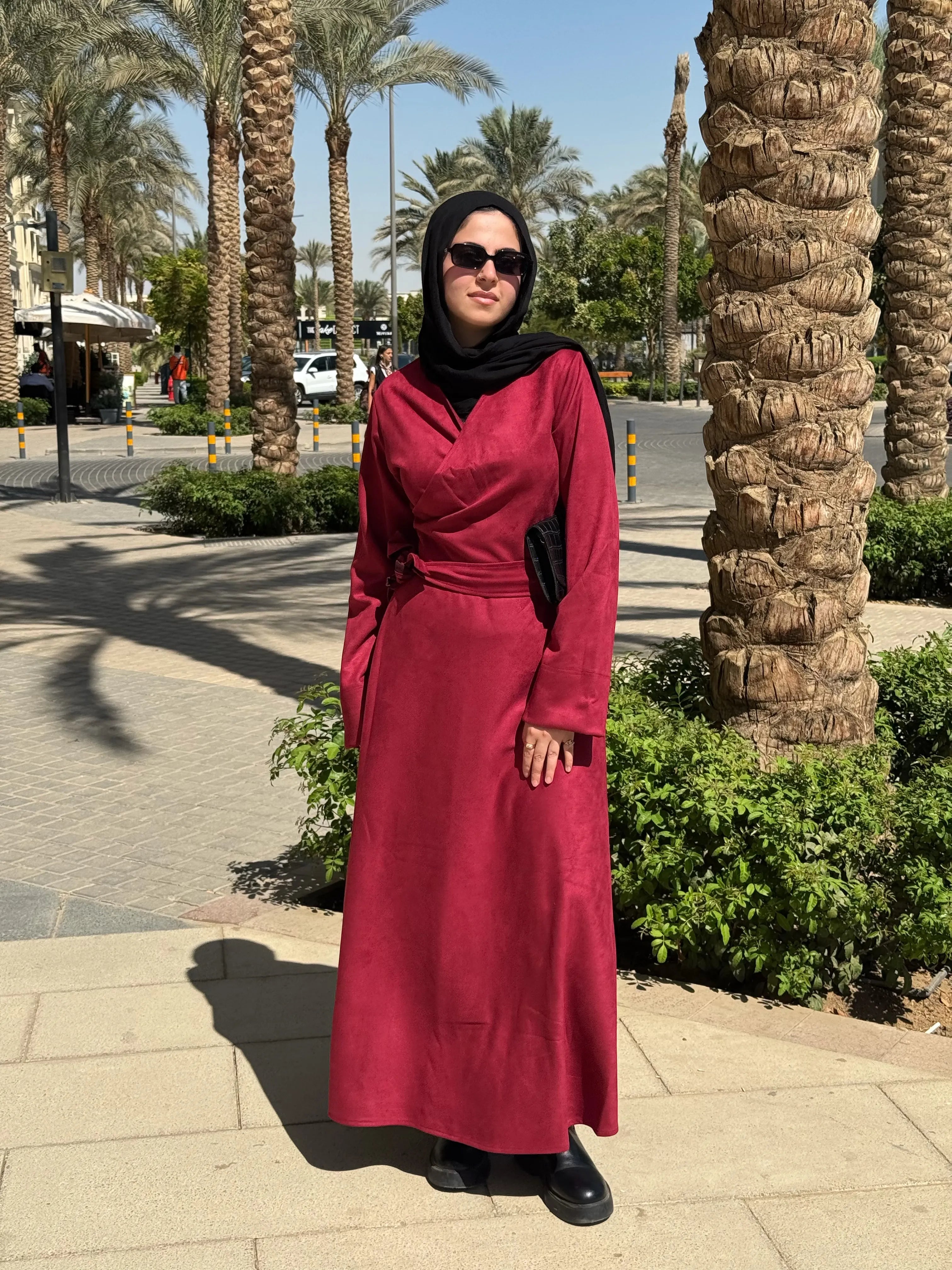 Wrap suit Burgundy