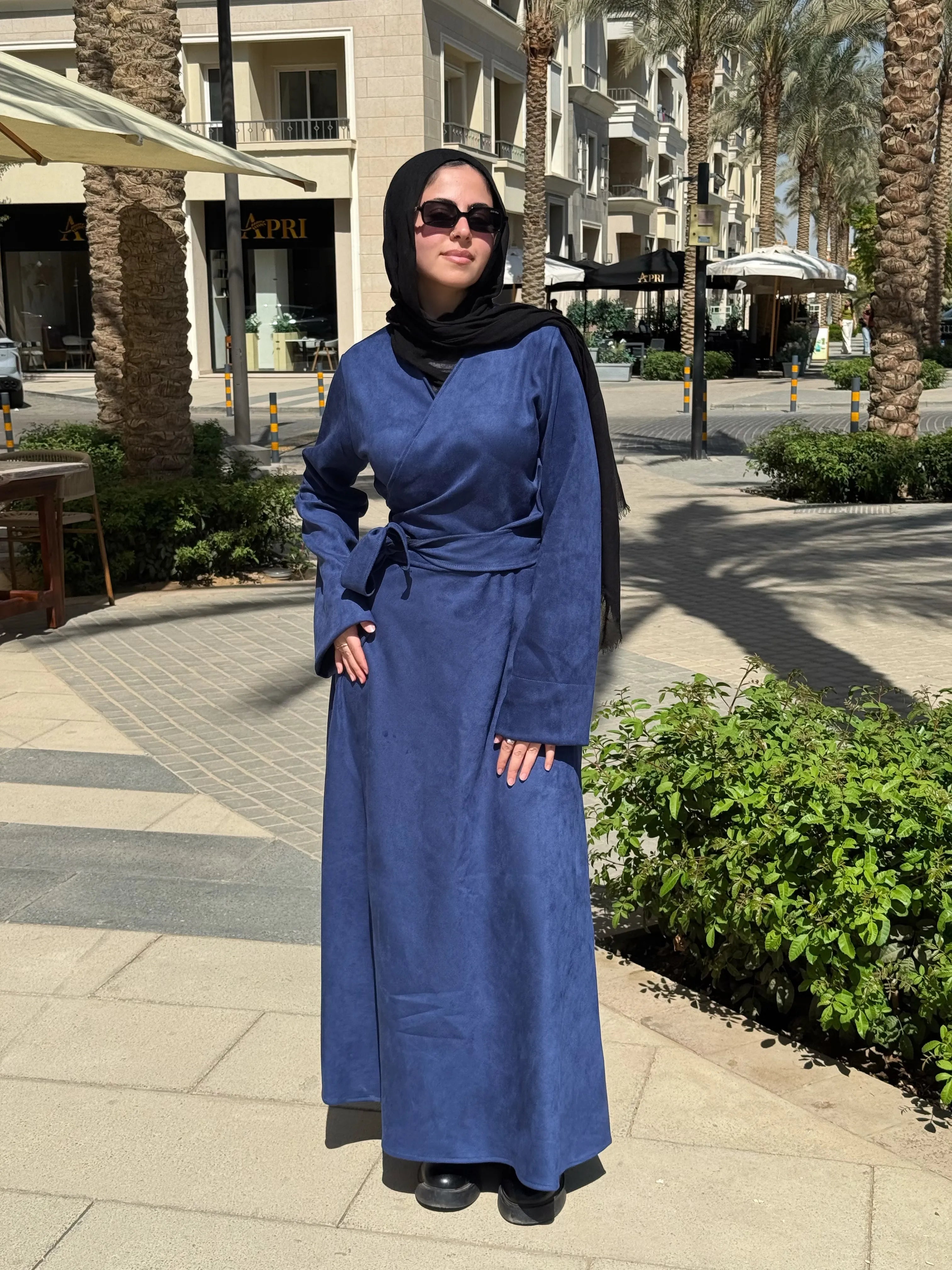 Wrap suit Navy