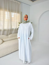 Shirt dress White