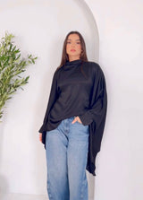 Evening blouse One Size — fits up to 95 kg Black