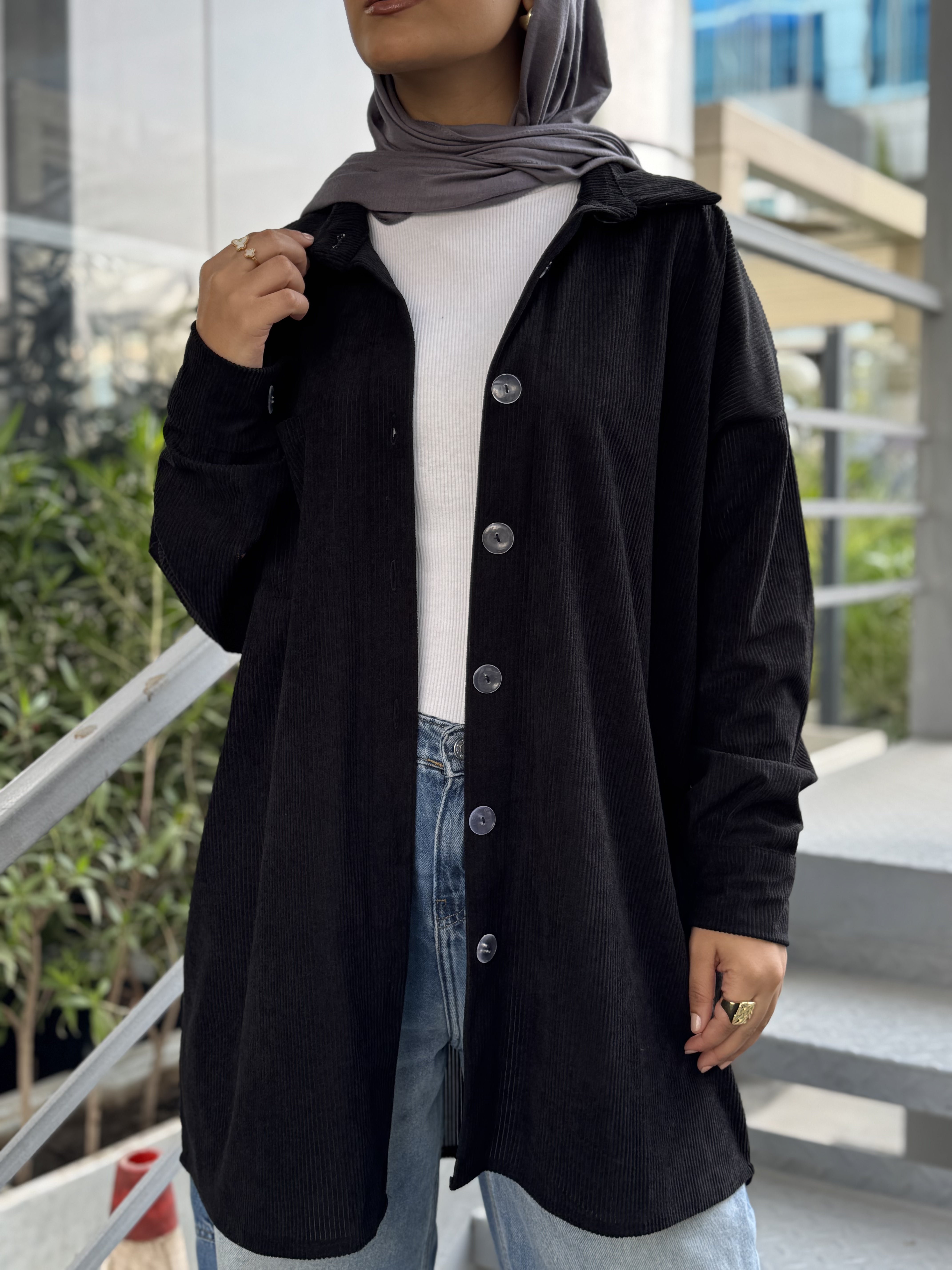 Winter chemise Black