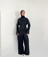 Shimmery set Black
