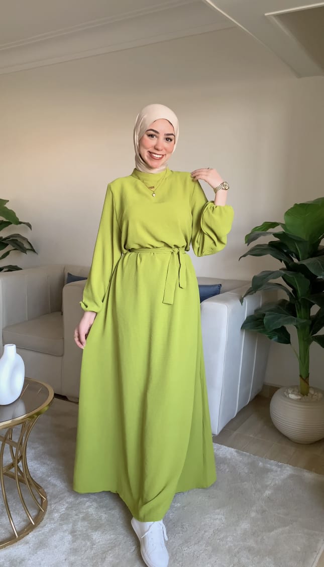 Casual Dress✌🏻 Lemon green