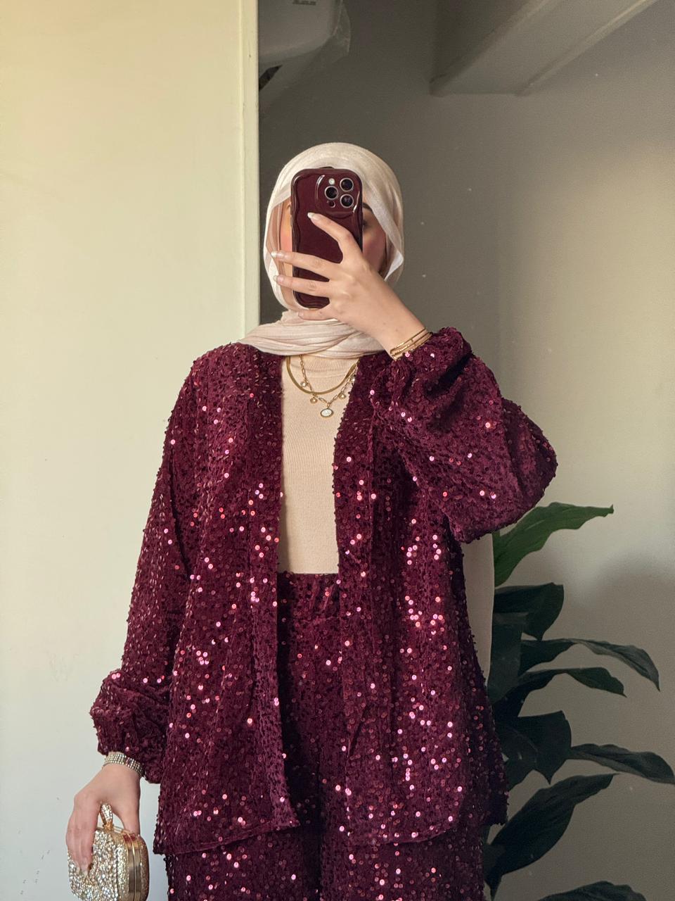 Bling set💥 Burgundy