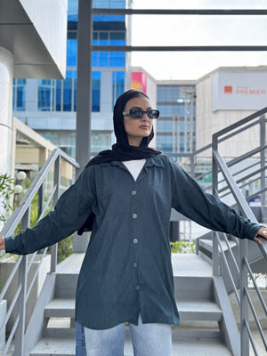 Winter chemise - شيميز شتوي blue