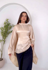 Evening blouse One Size — fits up to 95 kg Beige
